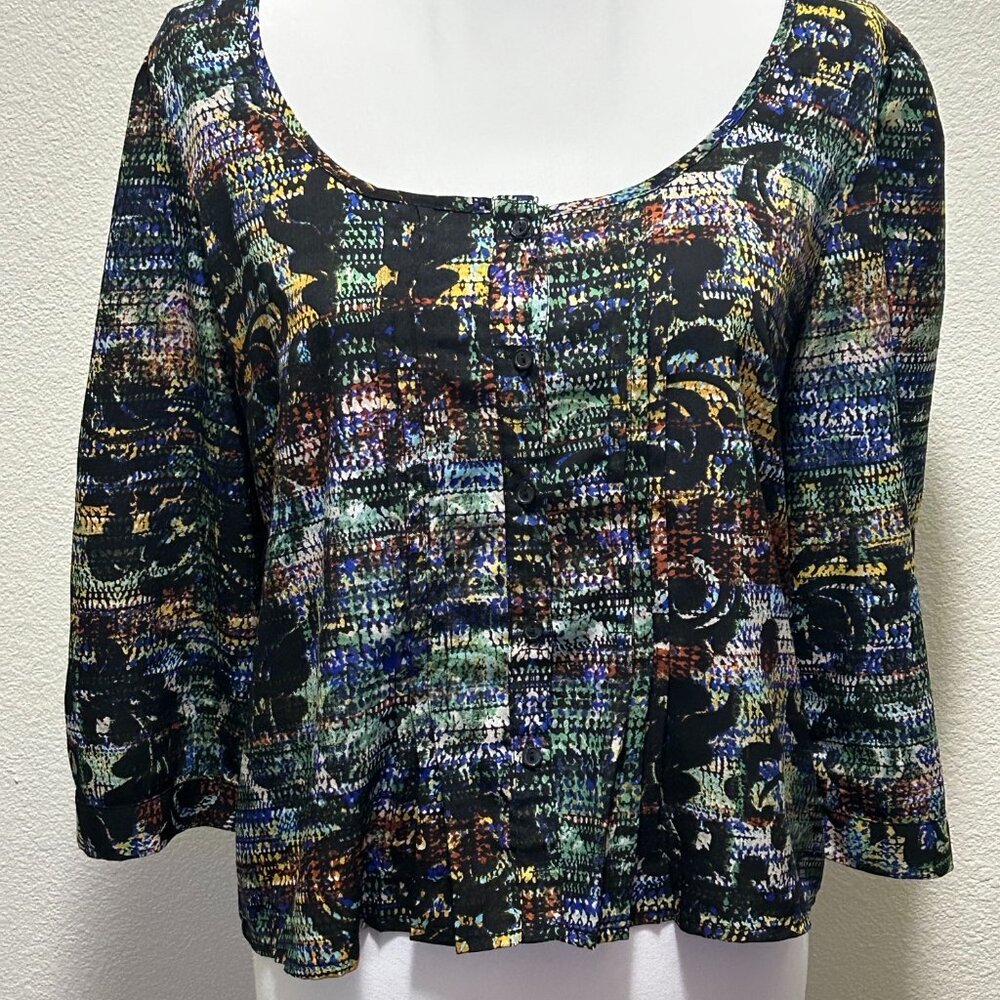 Love Squared lightweight cropped blouse, Large